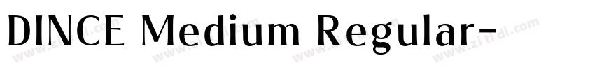 DINCE Medium Regular字体转换